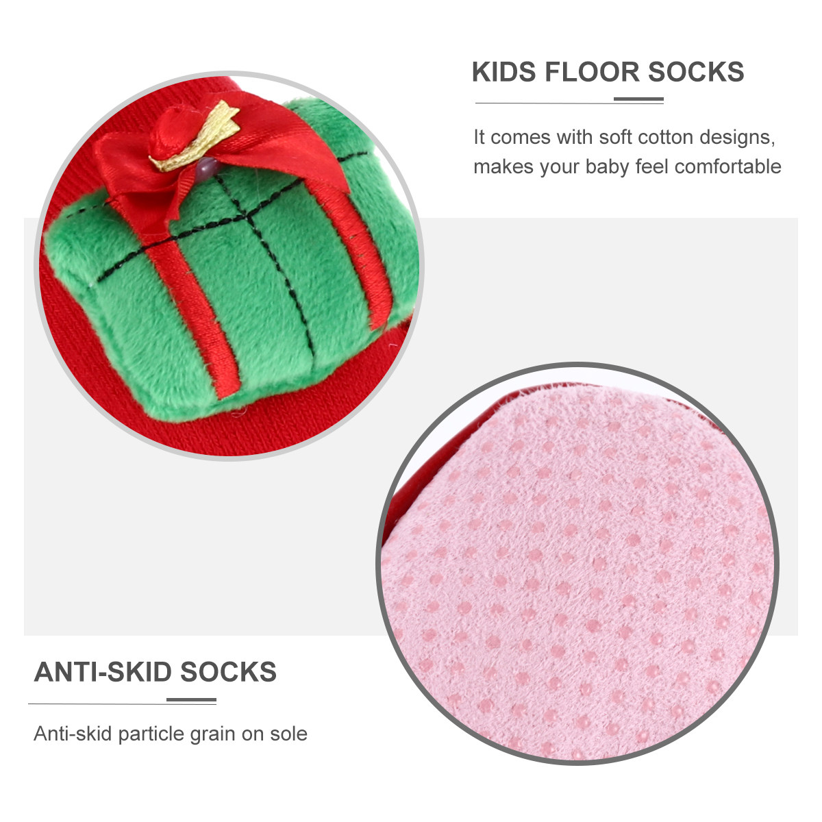 Unisex Baby Socks Non Slip - زوج واحد من جوارب الأطفال المضادة