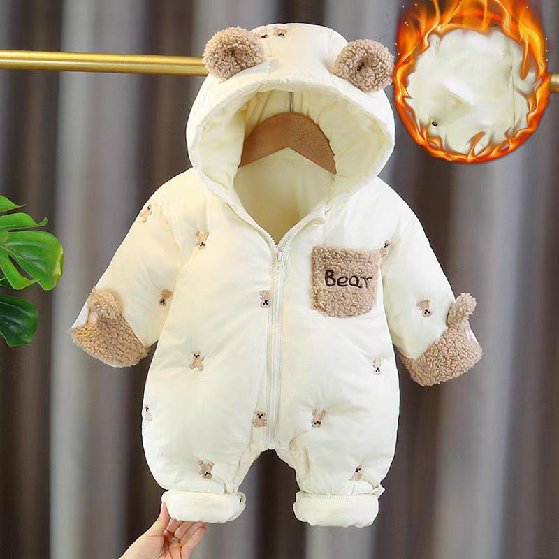 الشتاء الوليد الطفل رومبير رشا - مراجعة Cotton Baby Onesies Zipper وسعره