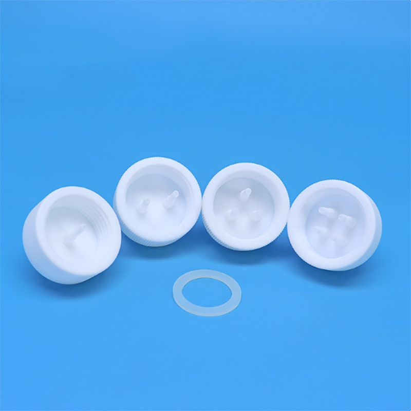 رأس تغذية PTFE كامل GL45 غطاء  - مراجعة Feeding وسعره